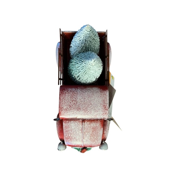 NWT Festive Voice Light Up Red Vintage Truck Christmas Decor w/ Trees - Picture 3 of 14